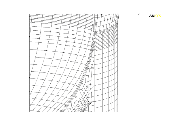 Finite element mesh closeup 3